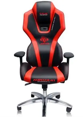 E-BLUE AUROZA herní židle / 124cm / sklopné až do úhlu 118° / syntetická kůže  / černo-červený