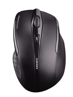 Cherry MW 3000 / optická bezdrátová myš / ergonomická / 1000/1750 dpi / USB / černá