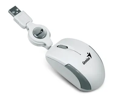 Genius Micro Traveler V2 bílá / drátová / 1200 dpi / USB