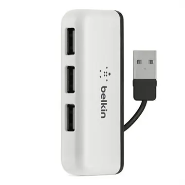 Belkin USB 2.0 Hub Travel / 4-port / USB 2.0 / bílá