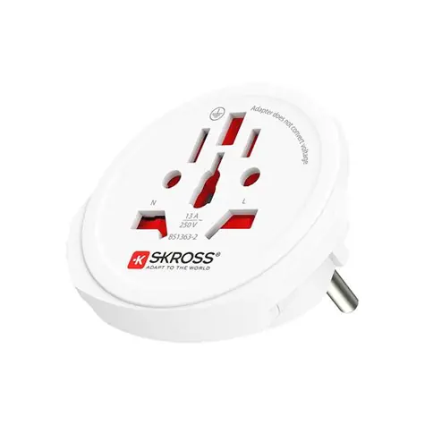 SKROSS cestovní adaptér pro cizince v ČR / bílý