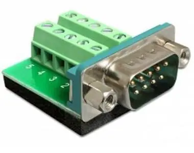 DeLock Adaptér D-Sub 9 samec > svorkovnice 10 pinů