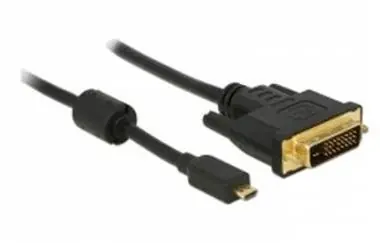 Delock HDMI kabel Micro-D samec > DVI 24+1 samec / 2 m