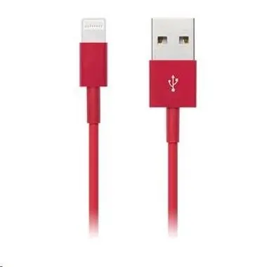 CONNECT IT CI-562 Colorz Apple Lightning - USB kabel (M) - (M) 1m červená