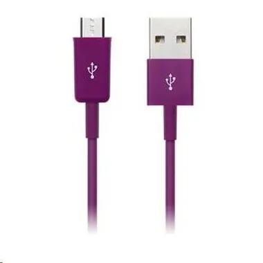 CONNECT IT CI-576 Colorz microUSB - USB kabel (M) - (M) 1m fialová
