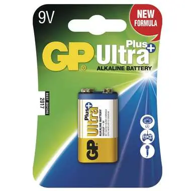 GP Ultra Plus alkalické baterie 9V 6LF22 / 1ks