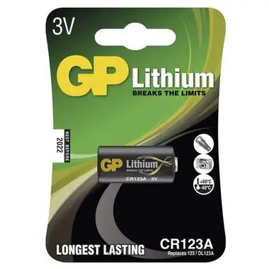 GP lithiová baterie CR123A / 1ks