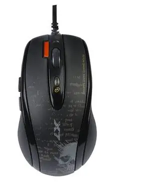 A4tech F5 / herní myš / V-Track / 3000DPI / paměť 160kB / 7 tlačítek / USB / černá