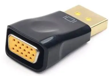 C-TECH Kabel Displayport na VGA M-F / černá