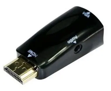 C-TECH Kabel  HDMI na VGA + Audio M-F / černá
