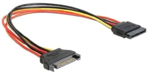 C-TECH Kabel SATA prodloužení napájení / 30cm