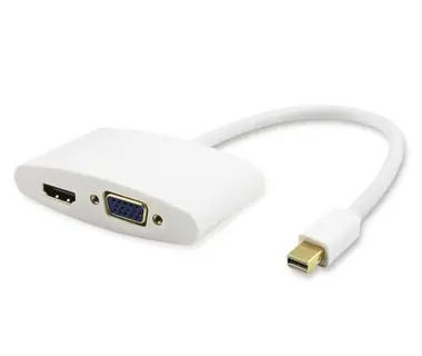 PremiumCord adaptér mini DisplayPort - HDMI+VGA Samec-Samice / 1080p FULL HD