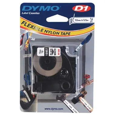 Dymo orig. páska, 16957, S0718040, černý tisk/bílý podklad, 3.5m, 12mm