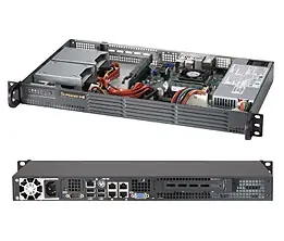 SUPERMICRO mini1U chassis (CSE-504-203B) / 2x 3.5