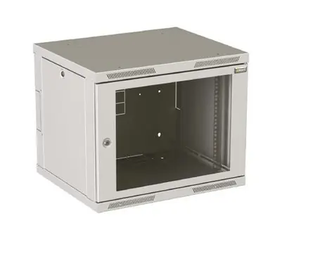 Solarix SENSA-9U-65-11-G rozvaděč nástěnný 9U 500mm / dveře sklo / RAL 7035