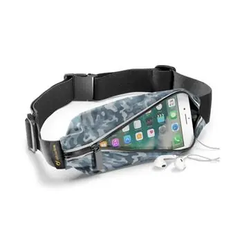 Cellularline WAISTBAND SUMMER EDITION Sportovní pouzdro design Camou / s kapsou na příslušenství