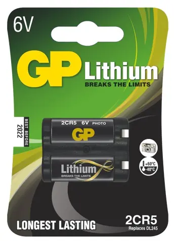 GP 2CR5 / lithiová baterie 3 V / 1400 mAh 