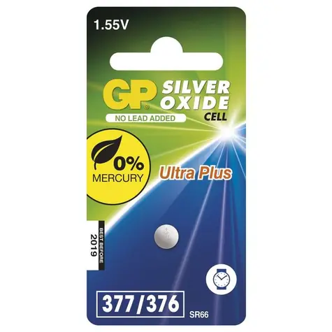 GP 377F1 Ultra Plus (SR66 6.8 x 2.6 mm) - 1 ks 