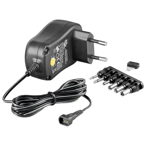 goobay Univerzální napájecí adaptér 230V 3-12V / stejnosměrný 1000mA
