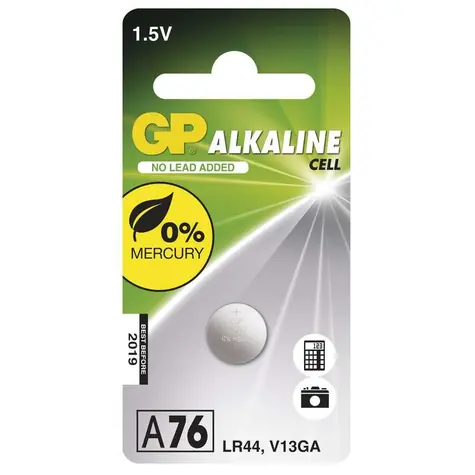 GP LR44 (A76 11.6 x 5.4 mm) - 1 ks