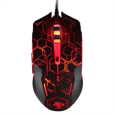 E-Blue Auroza EMS636 Hexagon černá / Herní optická myš / 2500DPI / 6 tlačítek / 1 kolečko / drátová (USB) 