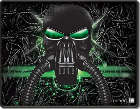 CONNECT IT CMP-1100-SM BATTLE RNBW černá / Herní podložka pod myš / 320 x 265 x 3 mm