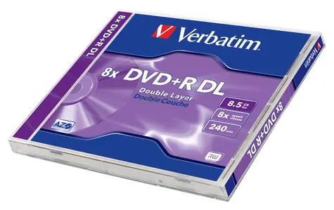 Verbatim DVD+R DoubleLayer 8.5GB 1ks / 8x / jewel