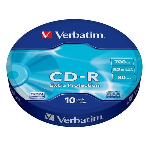 Verbatim CD-R 700MB 10ks / 52x / WRAP EXTRA PROTECTION 