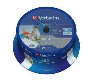 Verbatim BD-R SL Datalife 25GB 25ks / 6x / Wide Printable / Spindle