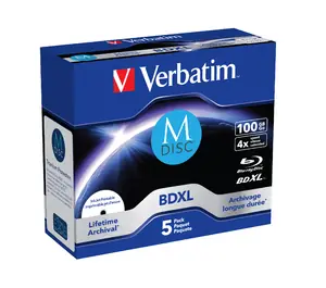 Verbatim MDisc BDXL 100GB 5ks / 4x /Jewel