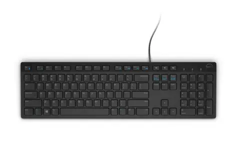 DELL KB-216 US (580-ADHY) černá / Multimediální klávesnice / US / QWERTY / USB