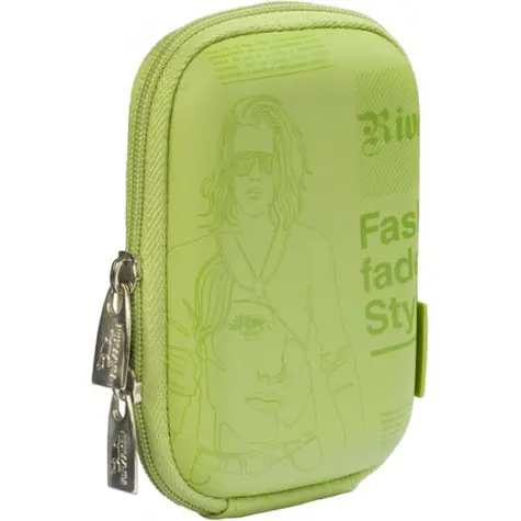 Riva Case 7023 pouzdro na fotoaparát zelená Newspaper