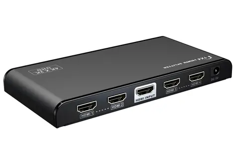 PremiumCord HDMI 2.0 splitter 1-4 portů / 4K x 2K/60Hz / FULL HD / 3D / černý