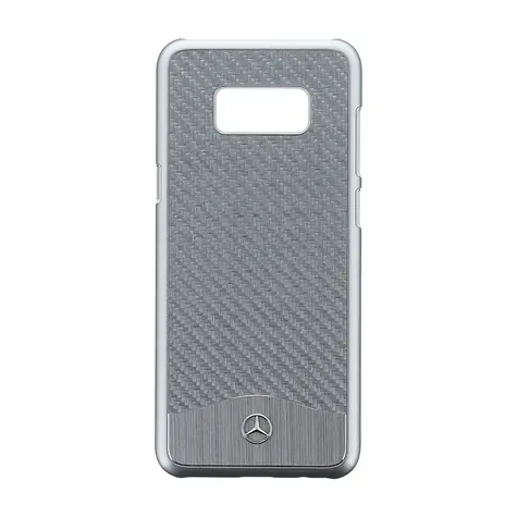 Mercedes Hard Case Wave V Alu zadní kryt pro Samsung G955 Galaxy S8 Plus stříbrná