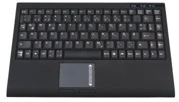 Keysonic ACK-540U+ (US) Mini-Keyboard / Touchpad / USB / černá