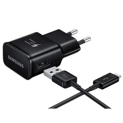 SAMSUNG nabíječka USB-C černá / 2A / fast charge / rychlé nabíjení / bulk
