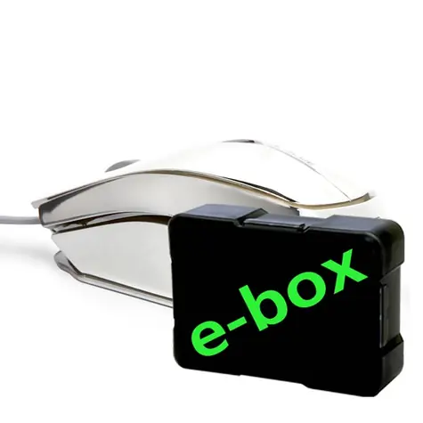 E-Blue MOOD e-box stříbrná / optická myš / 3tlačítek / 1 kolečko / drátová (USB) / 2400DPI / 7 barev podsvícení / 