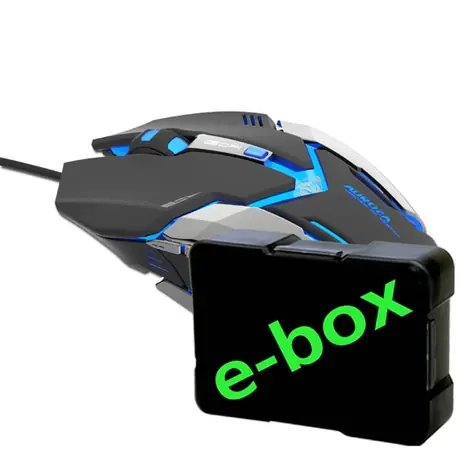 E-Blue Auroza Gaming e-box černá / herní optická myš / 6tlačítek / 1 kolečko / drátová (USB) / 4000DPI