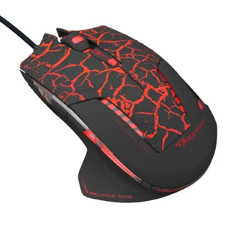 E-Blue Mazer Pro (EMS600BCCZ-IU) černo-červená / herní optická myš / 6tlačítek / 1 kolečko / drátová (USB) / 2500DPI