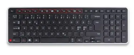 CONTOUR Balance Wireless keyboard / klávesnice bezdrátová / Nizkoprofilové klávesy / 2x AAA