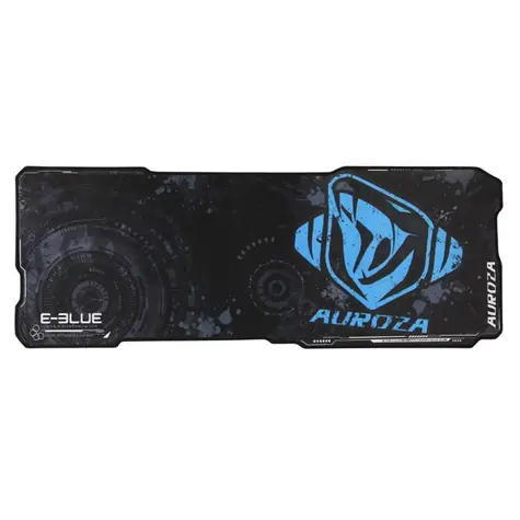 E-Blue Auroza XL černo-modrá / Herní podložka pod myš / 80x30 cm / 3 mm