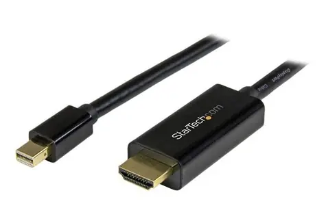 StarTech pasivní adaptér Mini DisplayPort M na HDMI M černá / 1m /4k a 2K / audio 7.1