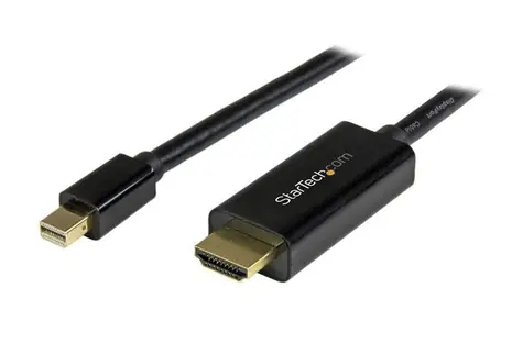 StarTech pasivní adaptér Mini DisplayPort M na HDMI M černá 3m / 4k a 2K / audio 7.1