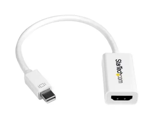 StarTech aktivní adaptér Mini DisplayPort M na HDMI F bílá / pro Mac Book Pro a Mac Book Air