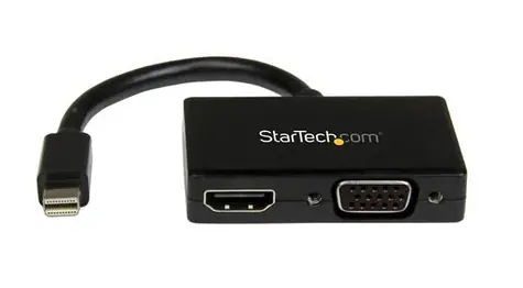 StarTech cestovní A:V adaptér 2v1 Mini DisplayPort M na HDMI F nebo VGA černá 