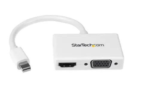 StarTech cestovní A:V adaptér 2v1 Mini DisplayPort M na HDMI F nebo VGA bílá