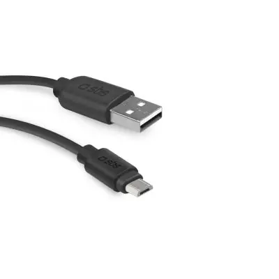 SBS Datový kabel USB - microUSB 2m černá