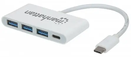 Manhattan USB-C 3.1 Gen 1 Type-C Hub / 1x USB-C / 3x USB A