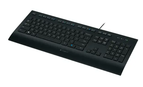 Logitech MK280E / Klávesnice / USB / Pan Nordic / černá