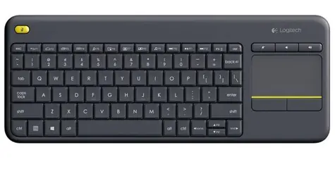 Logitech Wireless K400 Plus DE / Bezdrátová klávesnice / Touchpad / USB